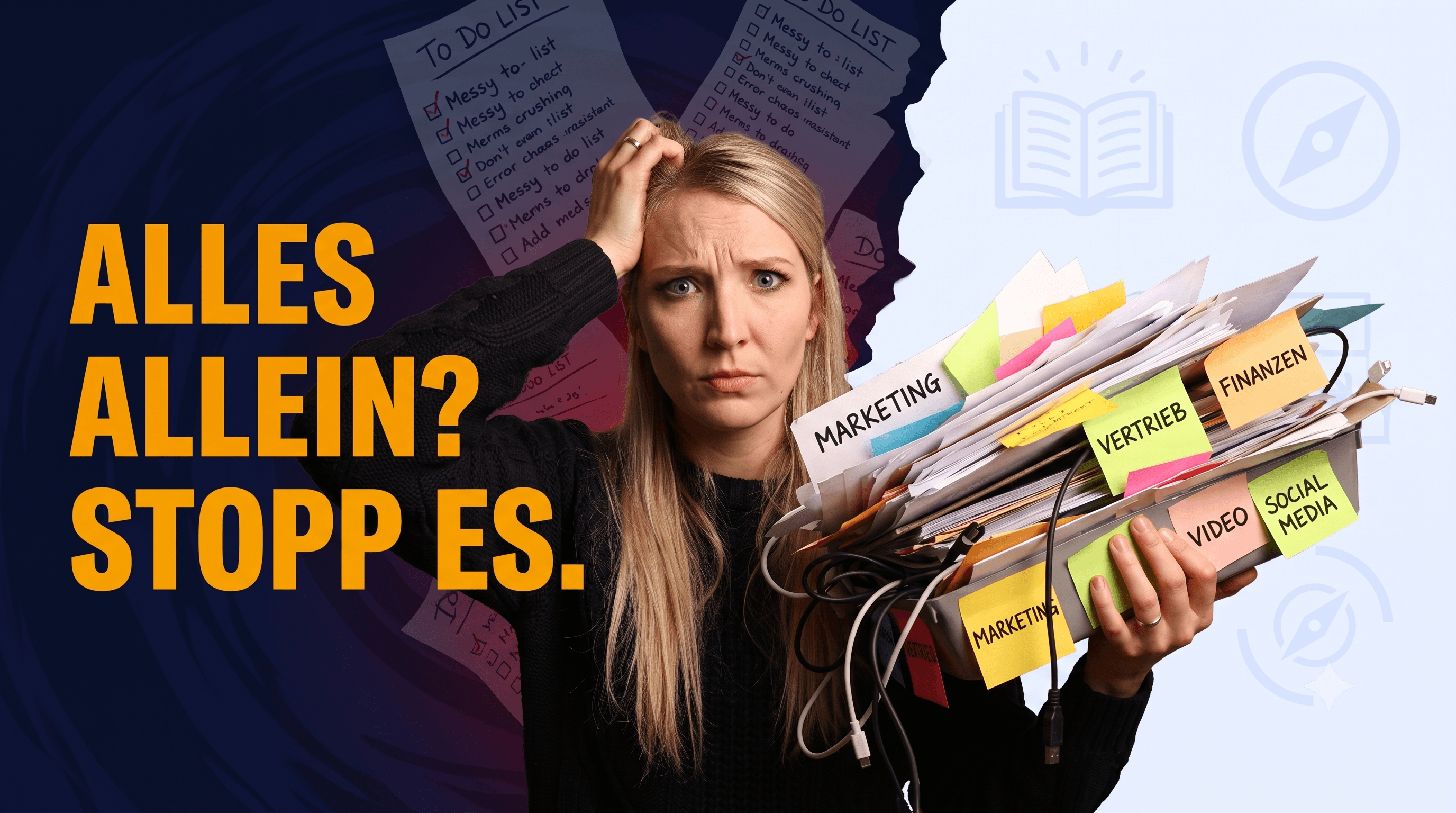 Alles allein? Stopp es. — Katja erklärt das Programm